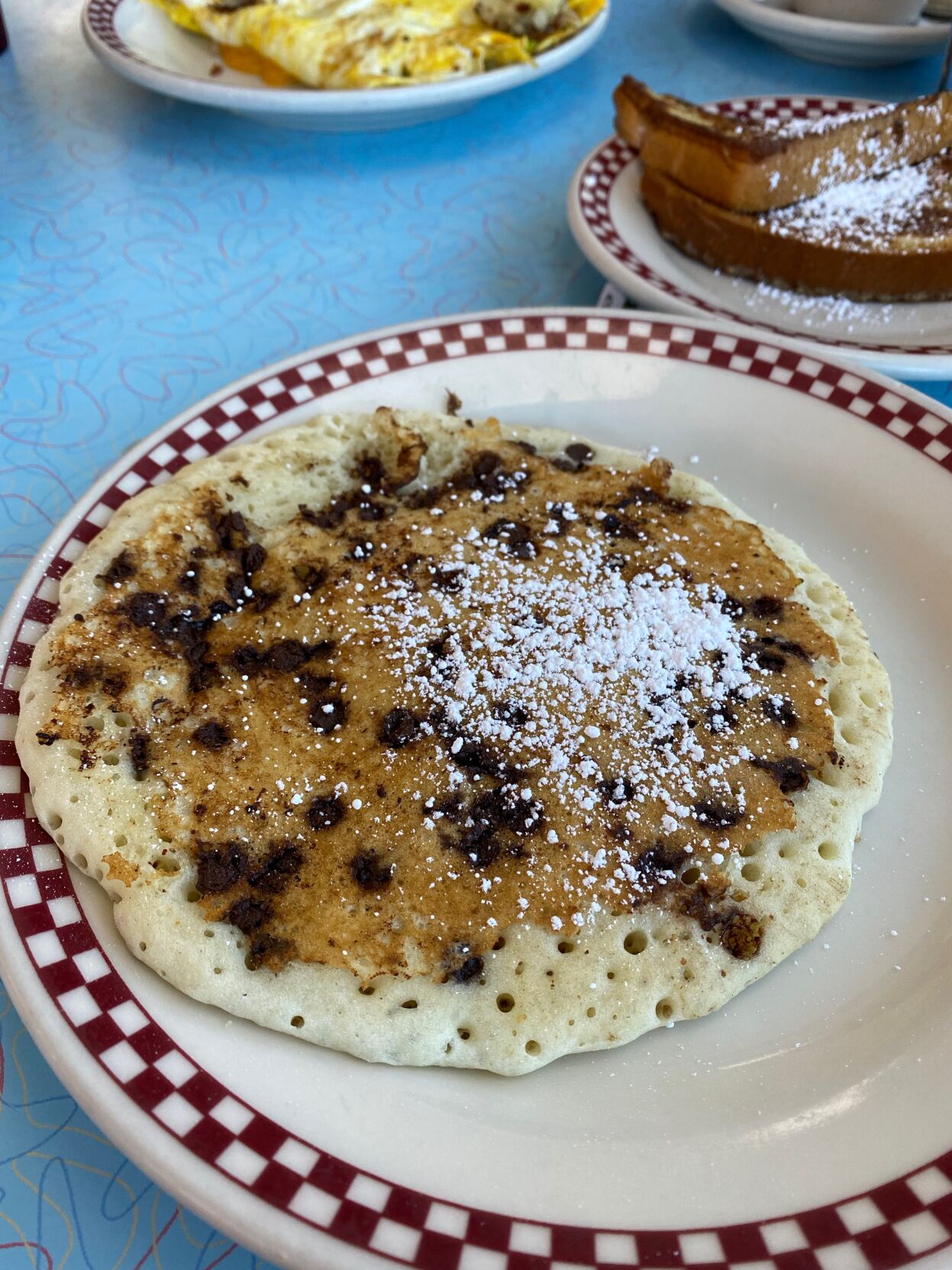 Chocolate chip pancake at Broadway Diner